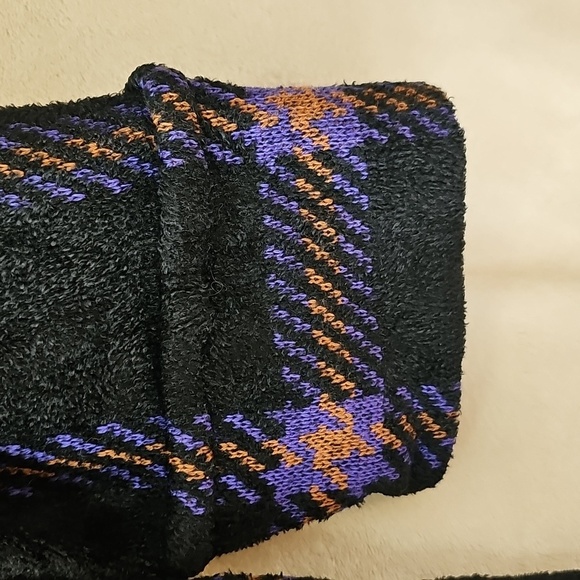 St. John Sportswear Purple & Black Plaid Knit Sweater Jacket M - Picture 5 of 7